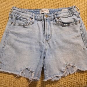 Light Blue Denim Women Shorts